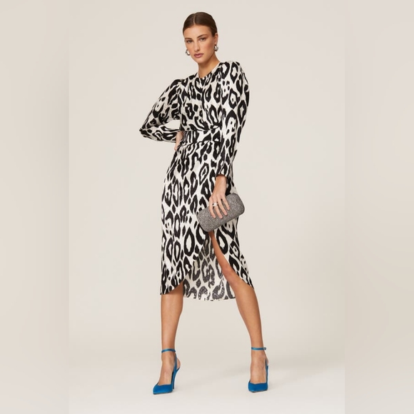 NWT *SOLD OUT* Ronny Kobo JADE SILK BLEND DRESS Revolve - Picture 2 of 12